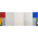 realistic triptych, composition with two circular arcs and two intersecting straight lines